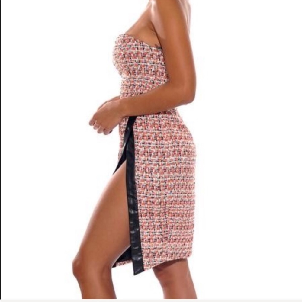 CECE HIGH SLIT MINI DRESS - Picture 4 of 8